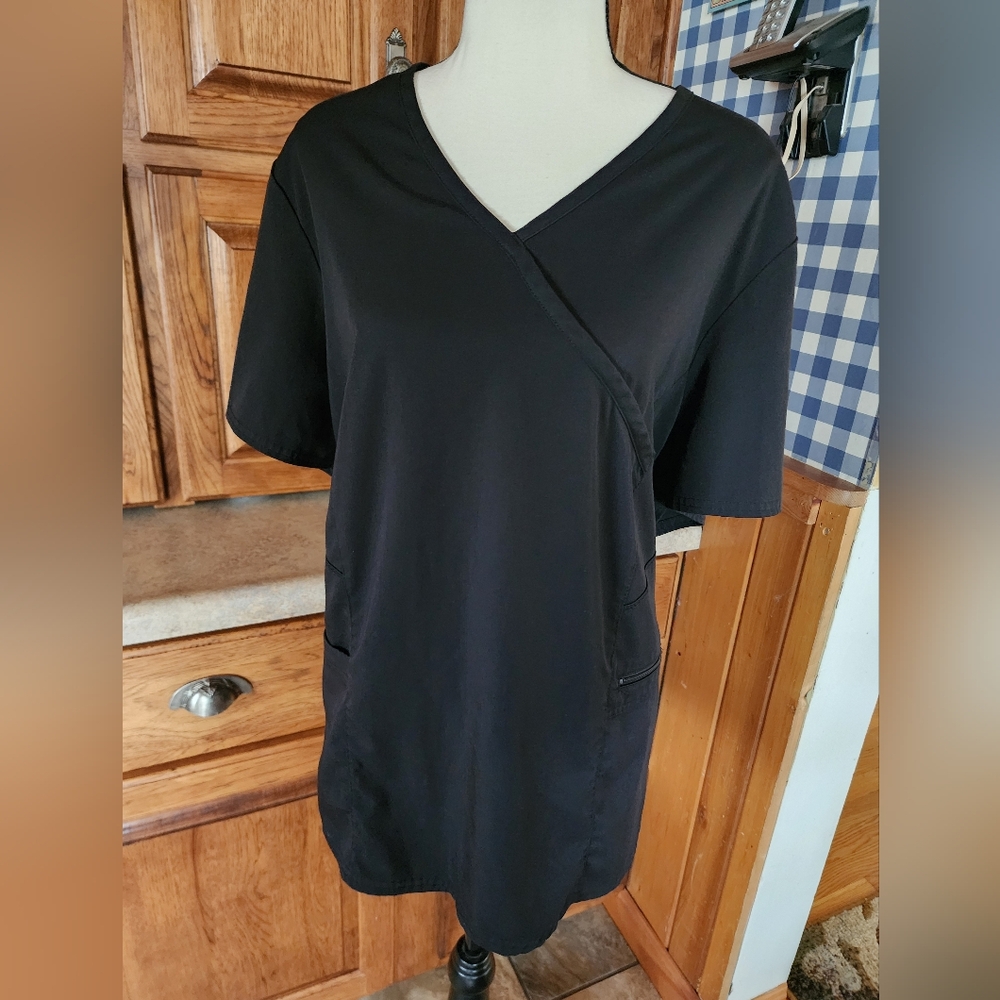 Grey's Anatomy by Barco Women's 2XL Black Scrub Top